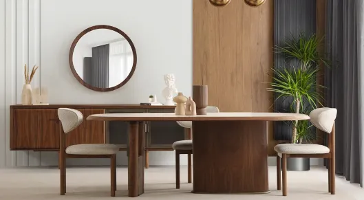 Product img 2, Mozart Ahşap Ayaklı Yemek Odası Takımı